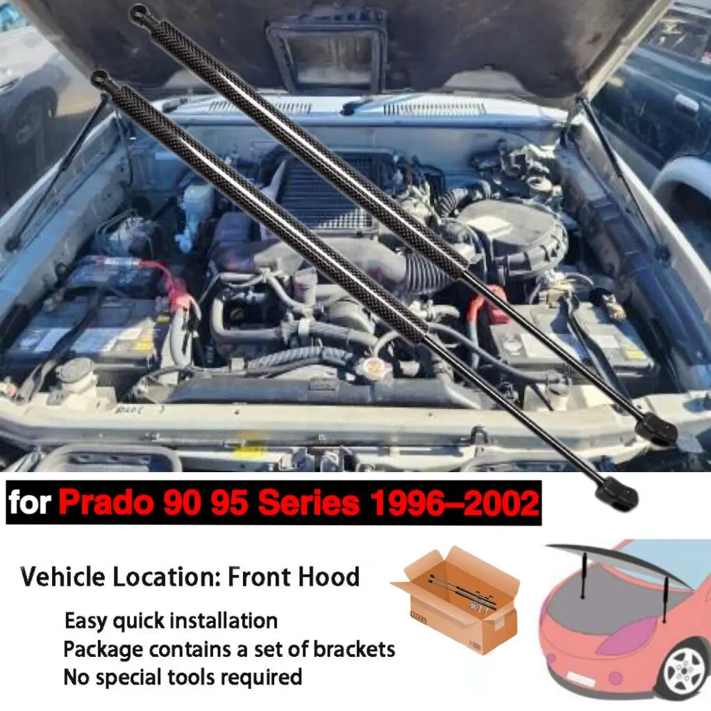 Soportes de capó Toyota Land Cruiser Prado 90 Series 1996-2002