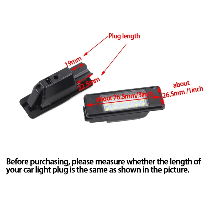 Lámpara matrícula LED sin error para Peugeot y Citroën blanco 6500K - imagen 2