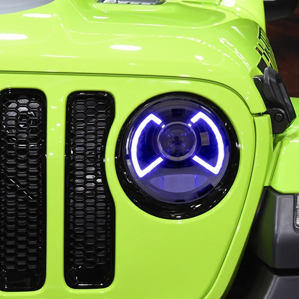 Faros delanteros LED para Jeep Wrangler JL 2018-2024, conjunto