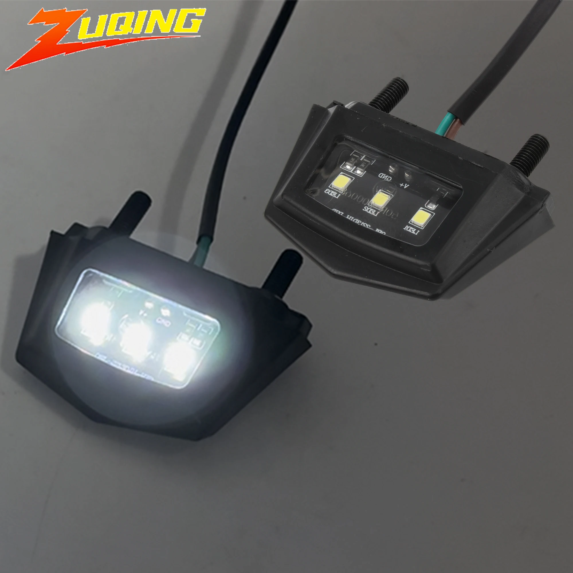 Portaplaca matrícula LED 12V KTM Motocross – Soporte luz trasera