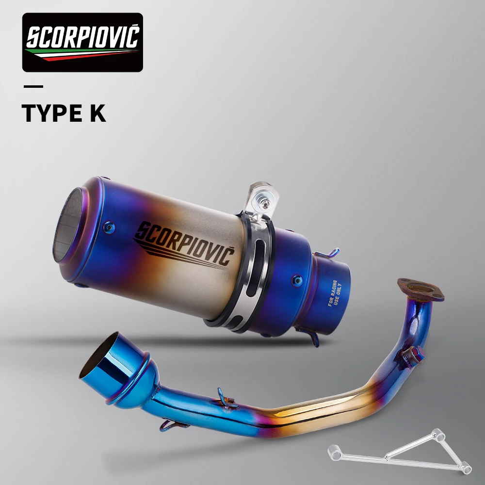 Escape completo para moto GY6 125/150 con silenciador de 51 mm - imagen 2