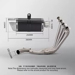 Escape completo de 51 mm para Honda CB650F, CB650R y CBR650F