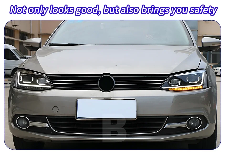 Conjunto de faros LED delanteiros para VW Jetta Sagitar