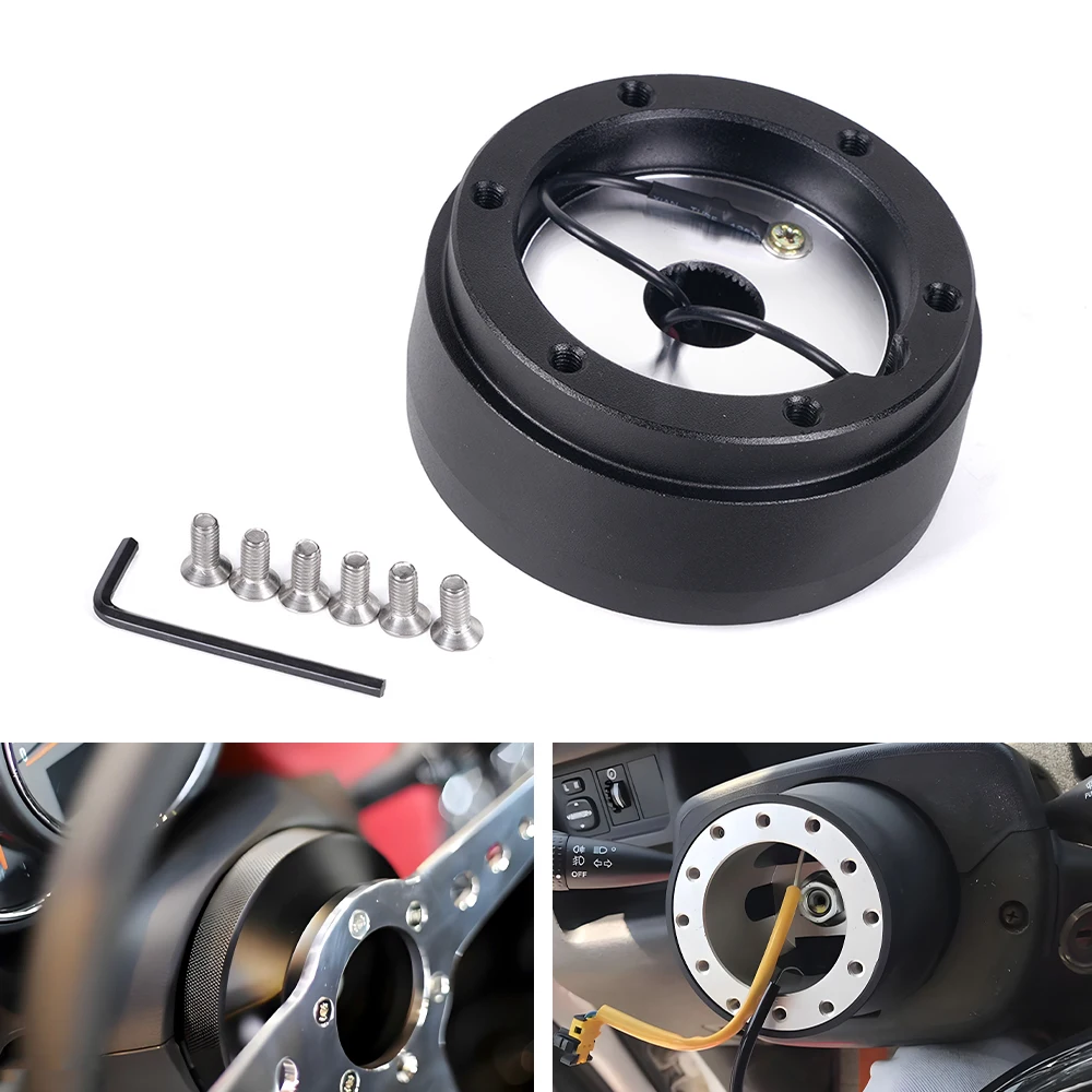 Adaptador de cubo de volante de carreras RASTP-186H en color negro