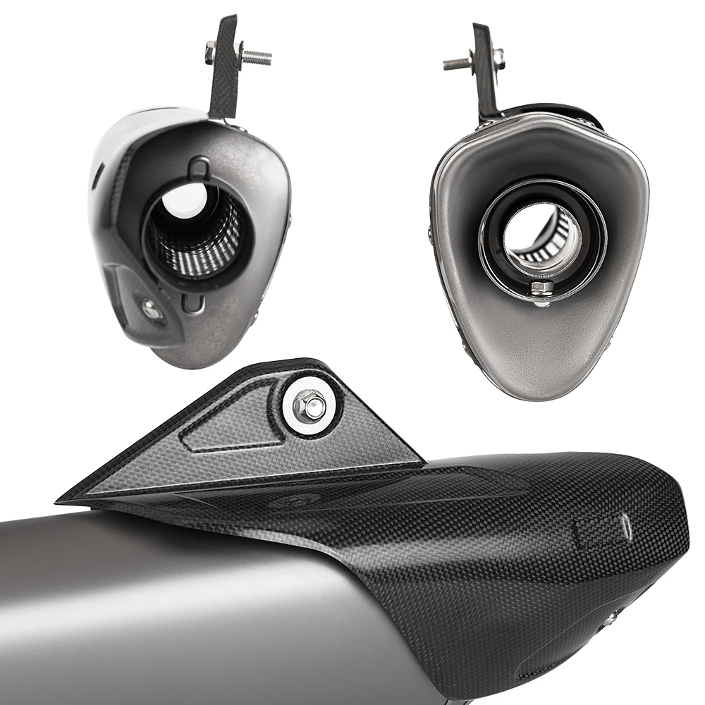 Silenciador de escape de titanio universal para moto con DB killer - imagen 3