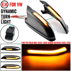 Indicador LED espejo retrovisor dinámico para VW Polo 9N y Skoda Octavia 1Z