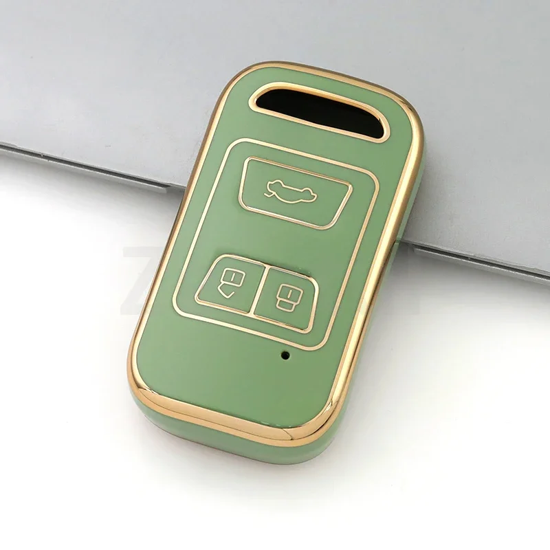 Funda llave TPU borde dorado Chery Tiggo Arrizo 2019-2020 - imagen 5