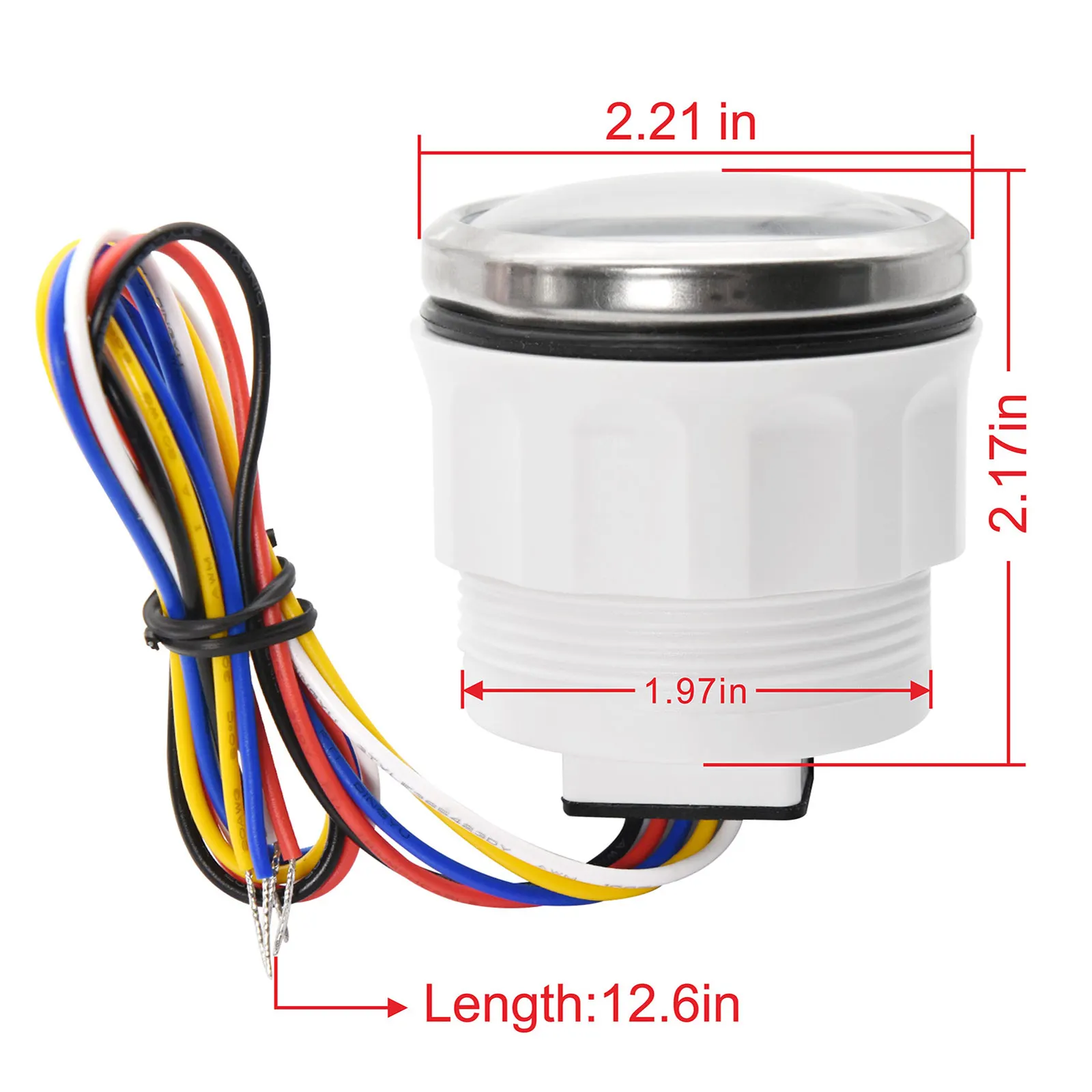 Medidor Combustible 52mm Sensor Tanque 7 Colores Coche Barco - imagen 3