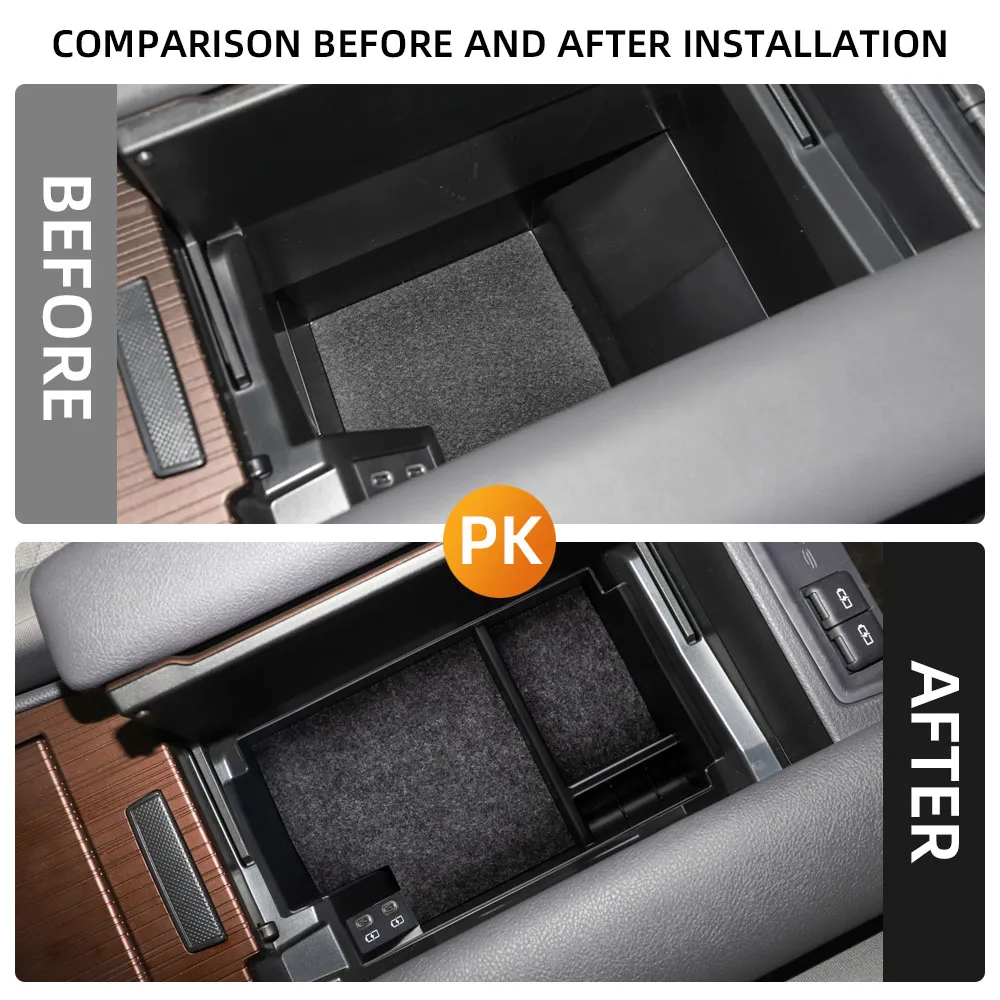 Organizador de consola central flocado para Toyota Sienna 2021+ - imagen 2