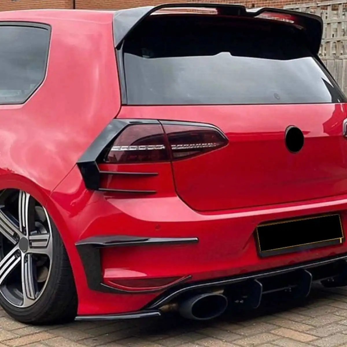 Canard para parachoques trasero VW Golf 7 GTI/R/GTD 2013-2020 - imagen 4