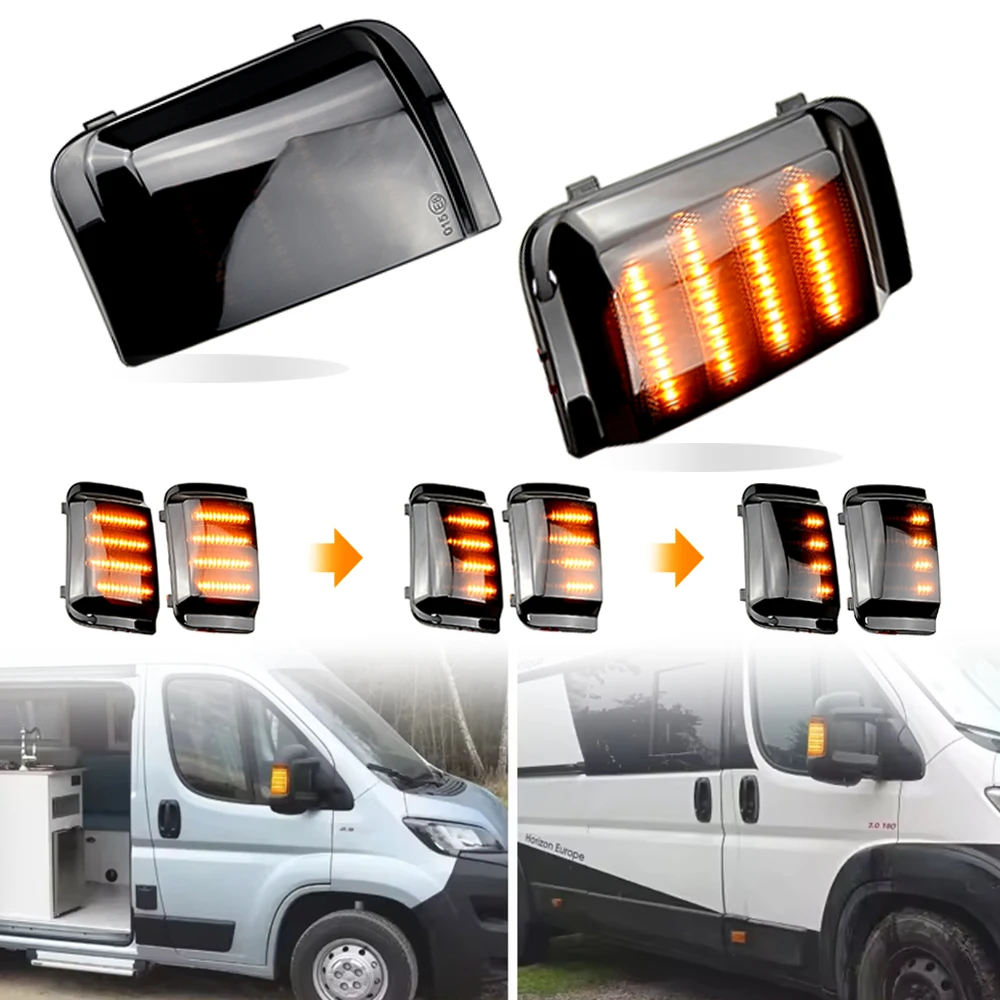 Intermitentes LED dinámicos para retrovisor Citroën Relay 2006-2019 - imagen 2
