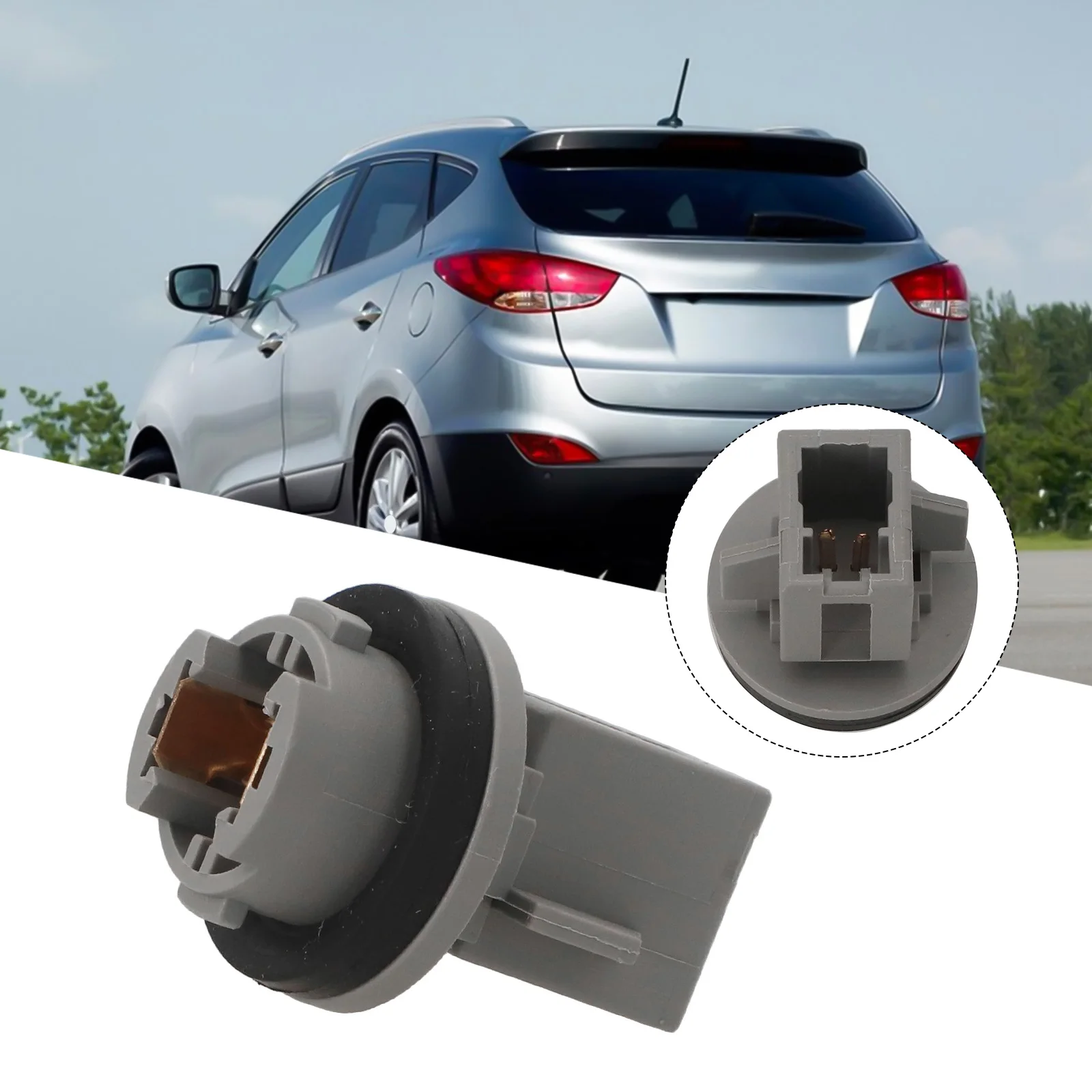 Portalámparas de matrícula para coche, vista del componente