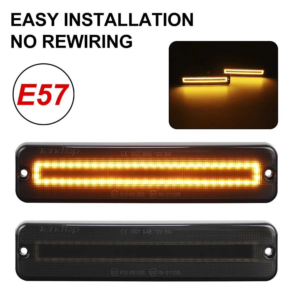Luz LED ahumada de guardabarros delantera Jeep Wrangler YJ 87-95