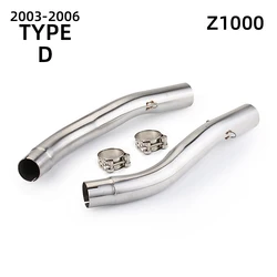 Tubo intermedio de escape 50,8 mm para Kawasaki Z1000, Z1000SX y Ninja