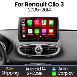 Radio MEKEDE CarPlay Android Auto inalámbrico – Renault Clio 3 2005-2014