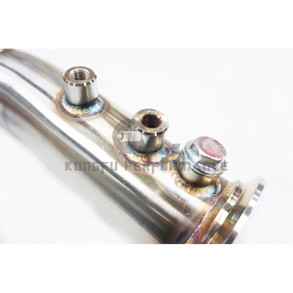 KUNGFU PERFORMANCE Downpipe SS304 sin catalizador para BMW N57 - imagen 3