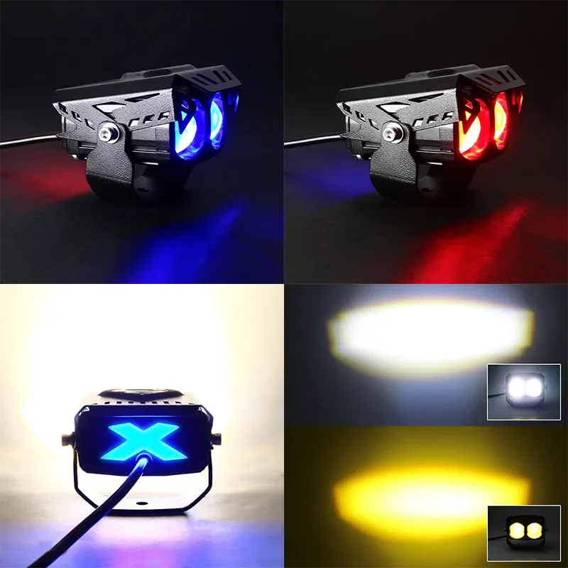 Faro LED multicolor con ojo de Diablo para moto eléctrica - imagen 4