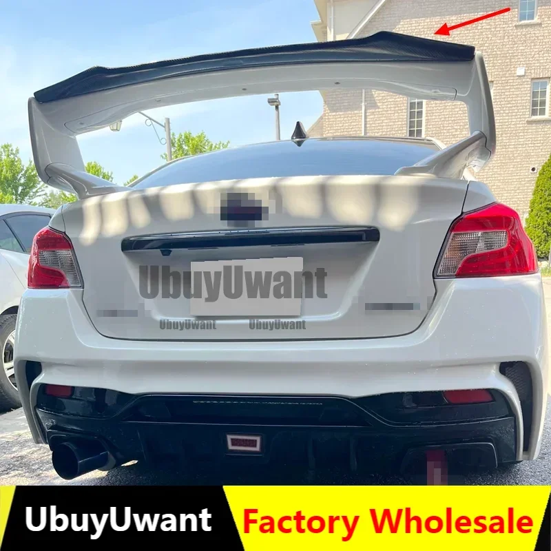 Gurney flap trasero de fibra de carbono para Subaru WRX STI