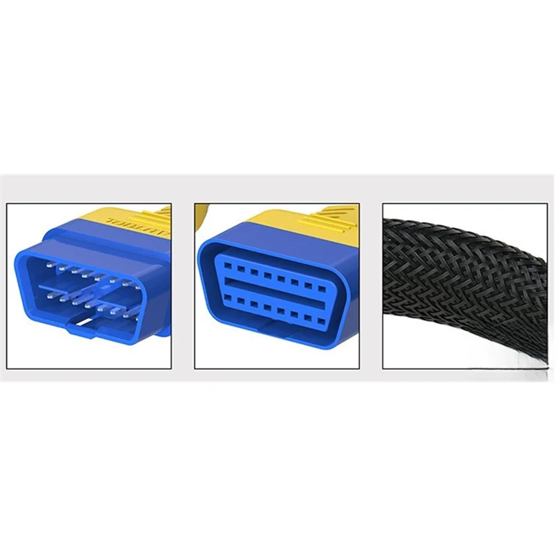 Cable extensión OBD2 cuello de cisne 16 pines – adaptador OBDII universal