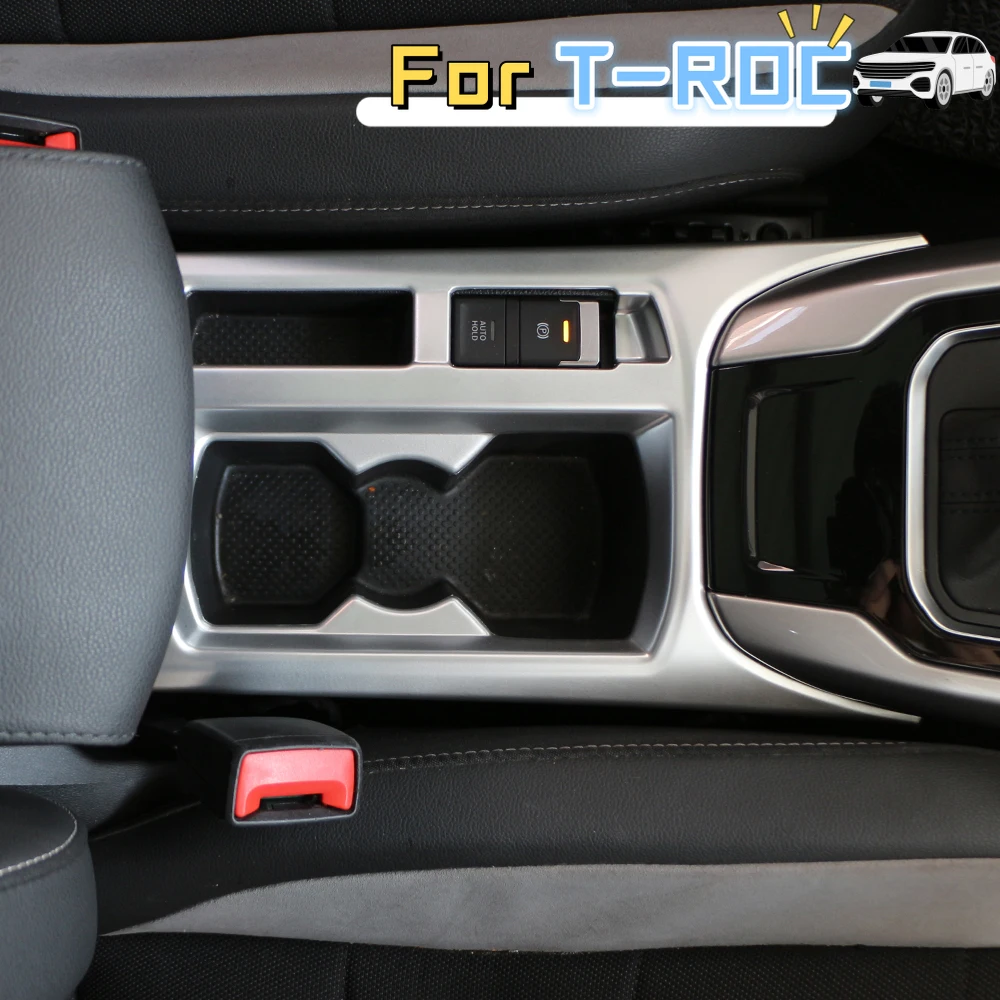 Embellecedor portavasos de acero Volkswagen T-Roc 2018-2022 - imagen 4