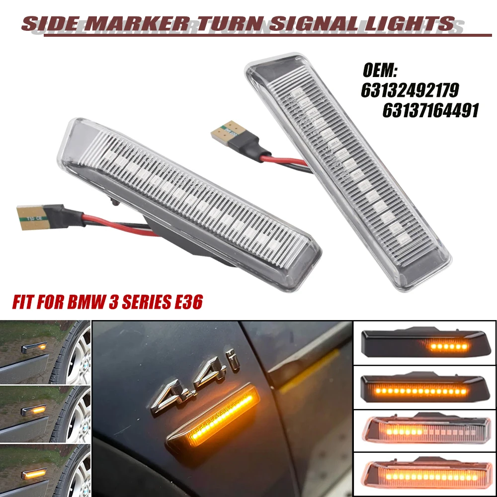 Intermitente LED dinámico lateral BMW E36 M3 Facelift y X5 E53 - imagen 3