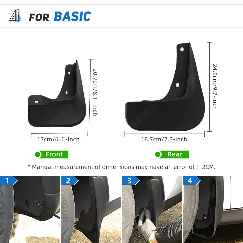 Guardabarros delimitador para Mitsubishi Lancer EX 2008-2013 - imagen 5