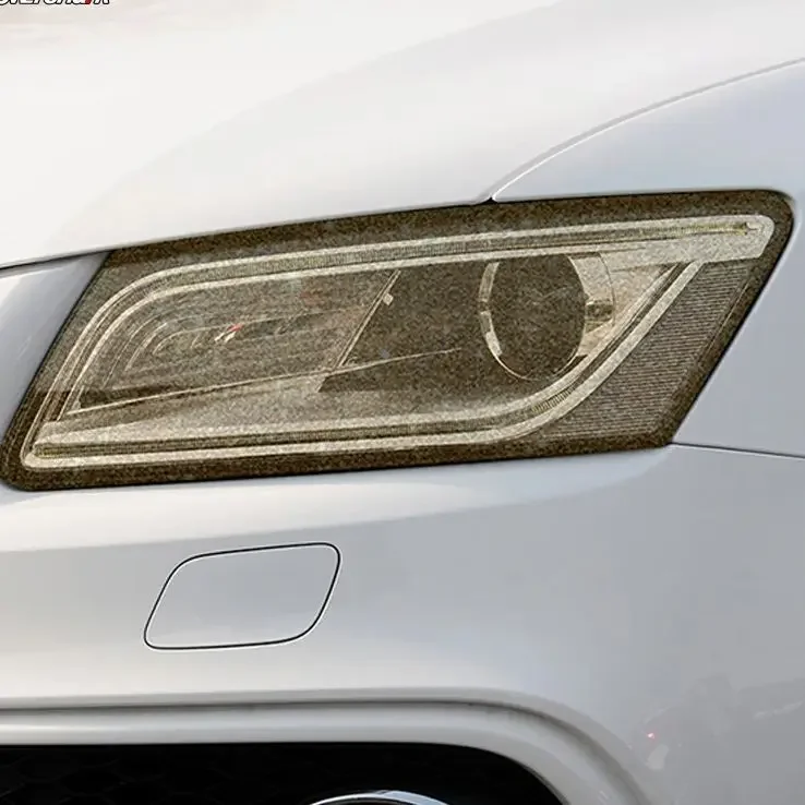 Tintado faros Audi Q5 SQ5 8R con película negra TPU 2009-2020 - imagen 3