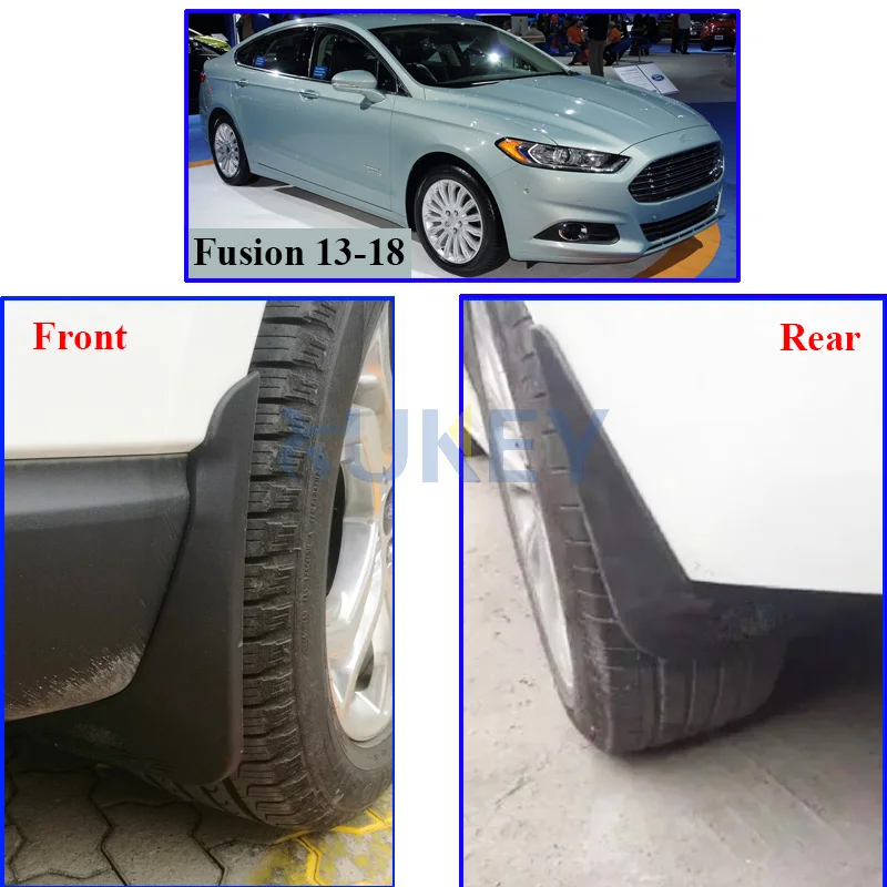 Guardabarros delanteros y traseros Ford Fusion/Mondeo 2013-2018 - imagen 4
