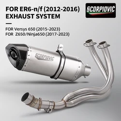 Escape deportivo silenciador 51mm DB Killer - Kawasaki ER6N ER6F Versys 650