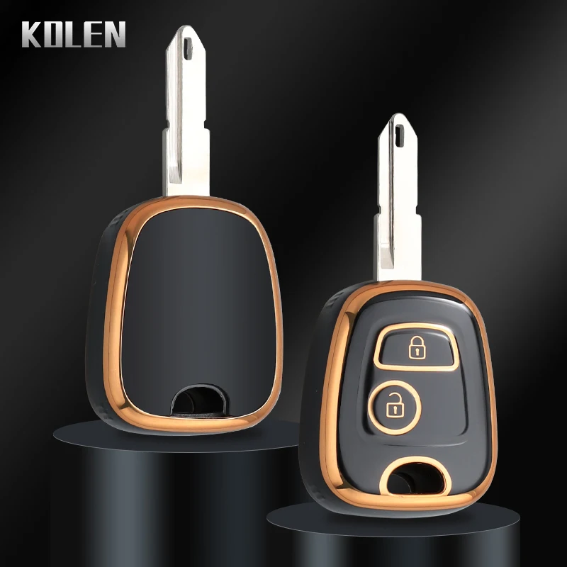 Nueva funda de TPU para llave remota de coche, carcasa para Peugeot 106 107 206 207 306 307 406 407 para Citroen C1 C4, accesorios protectores Fob