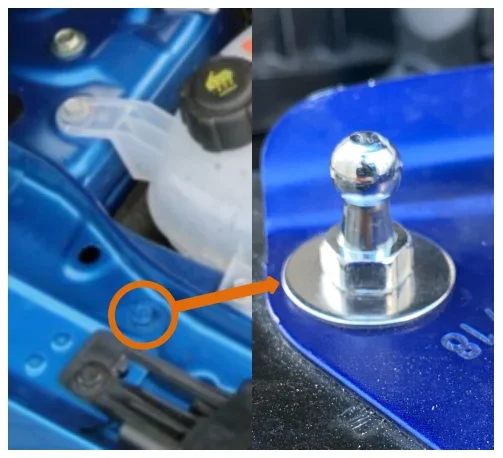 Puntales capó fibra de carbono Nissan Qashqai J12 2021-2024 - imagen 3