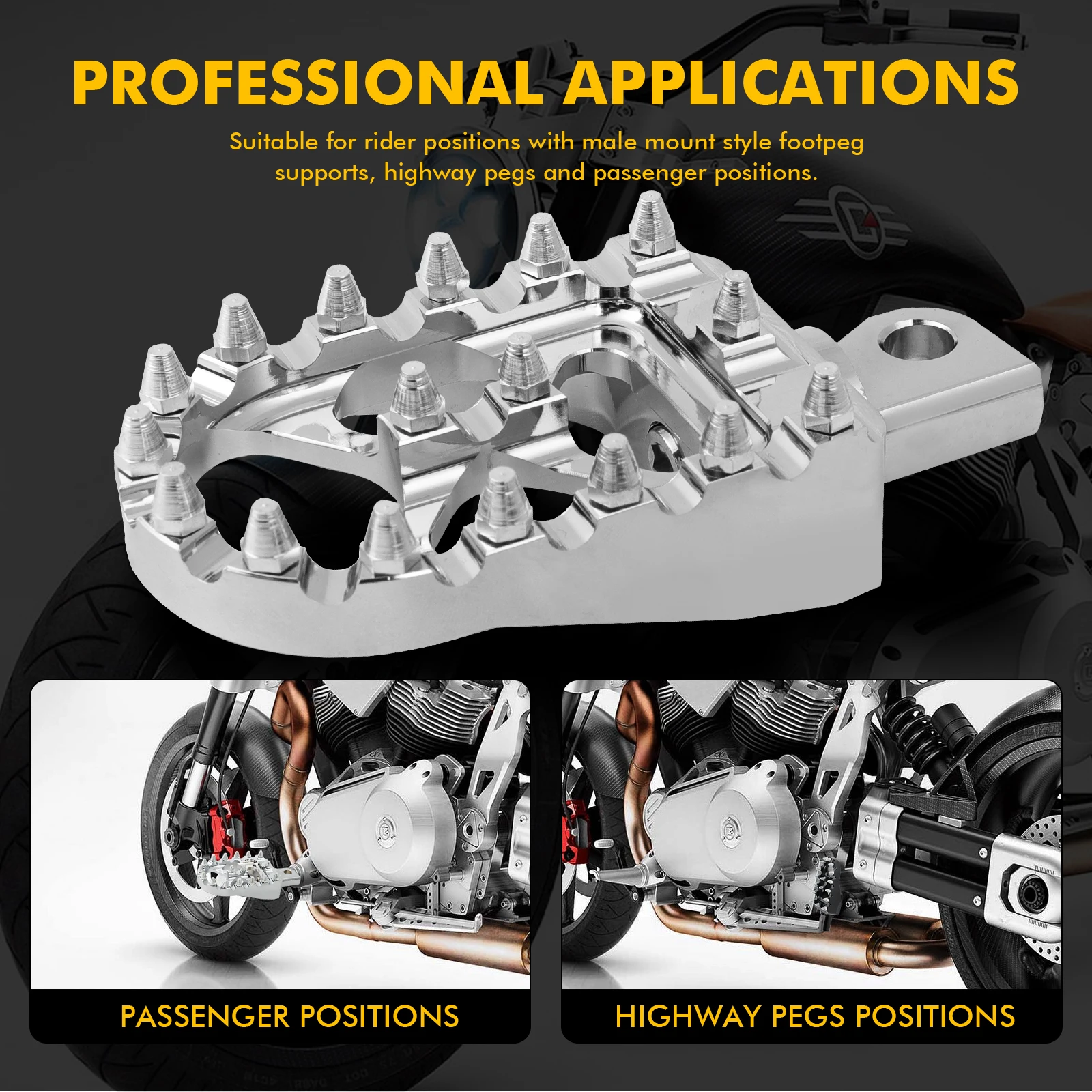 Estribos MX para Harley Sportster y Dyna con clavijas cambio - imagen 5
