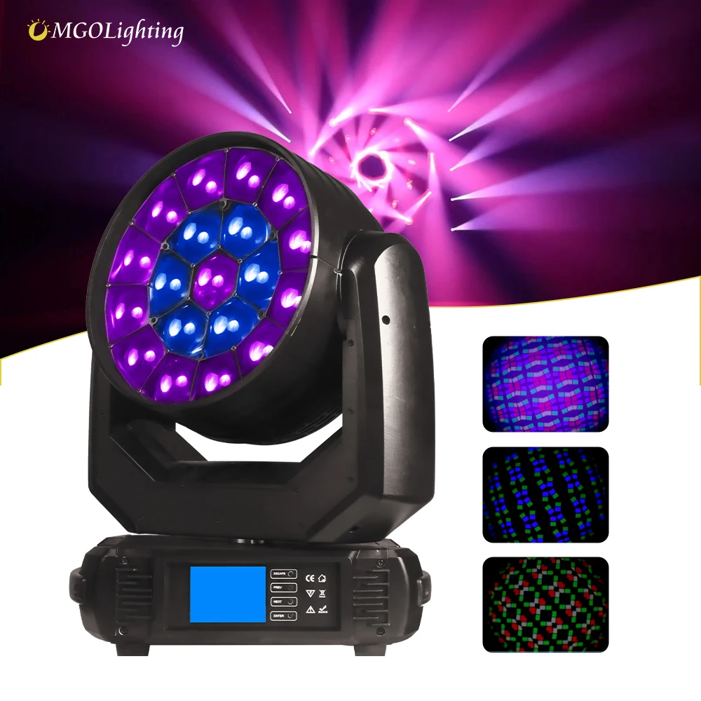 MGOLighting Bee Eye 1940 RGBW K15 R0be Spider Zoom Wash cabezal móvil para eventos equipo de iluminación de escenario profesional