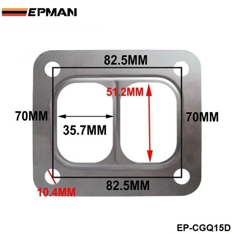 EPMAN Junta dividida de entrada de turbina 304 para T04 Turbo HQ - imagen 3