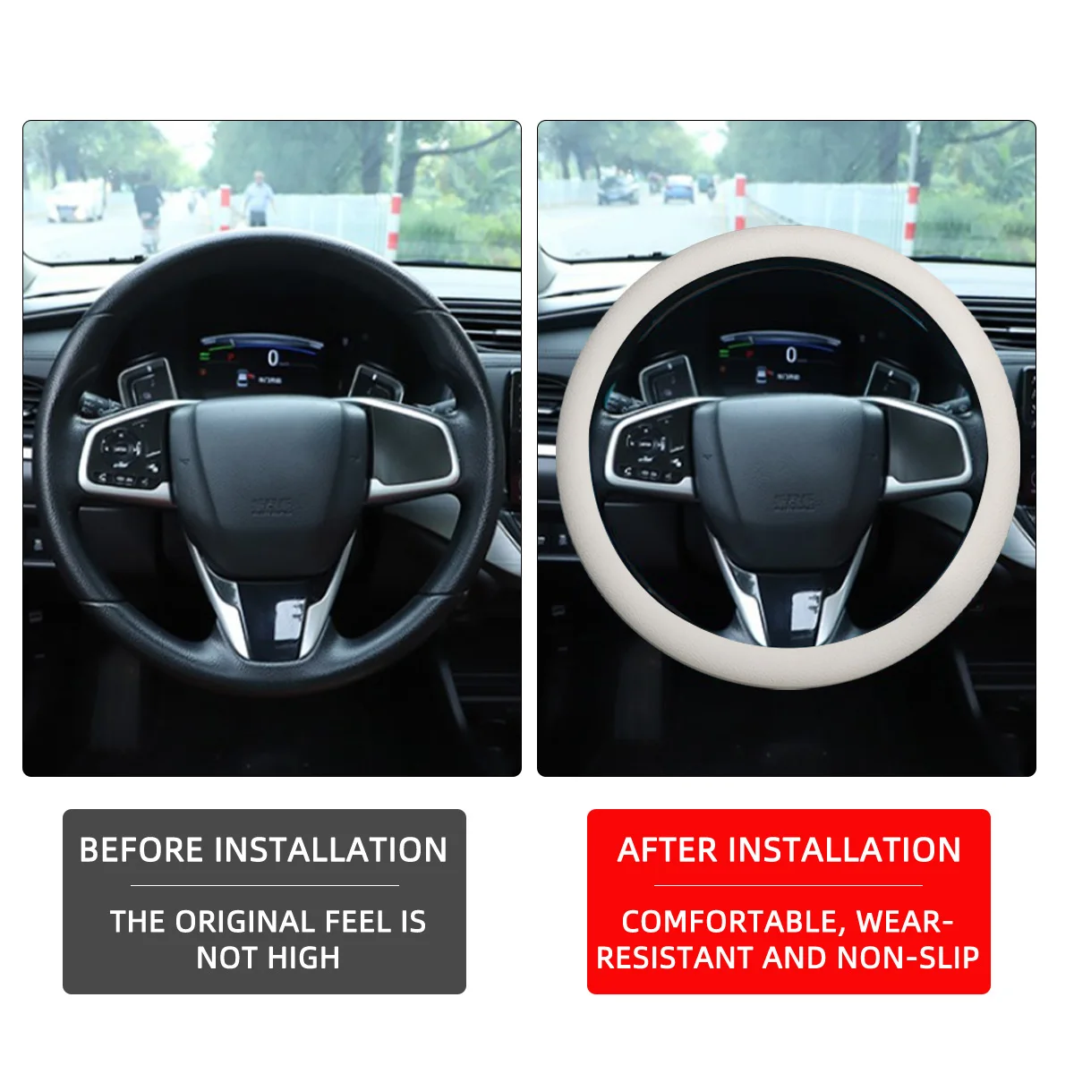 Funda universal de silicona antideslizante para volante de coche - imagen 4