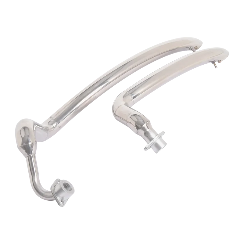 Silenciador escape doble tubo Yamaha V Star XVS 400 650 Dragstar - imagen 3
