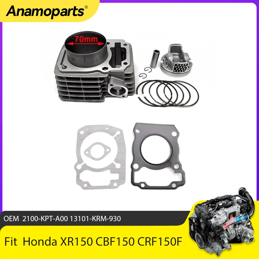 Juntas de pistón Honda XR150 CBF150 CRF150F 70mm – 233cc
