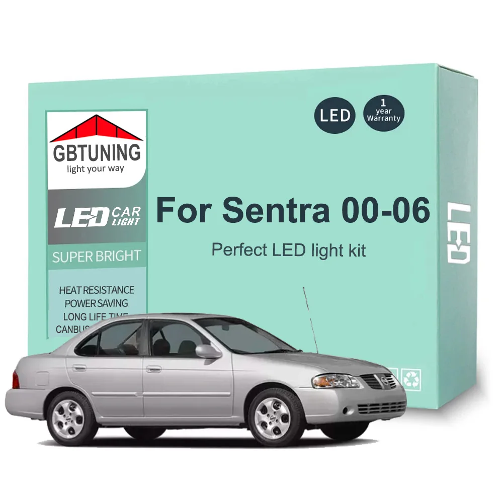 Kit de bombillas LED CANBUS para interior y maletero Nissan Sentra B15