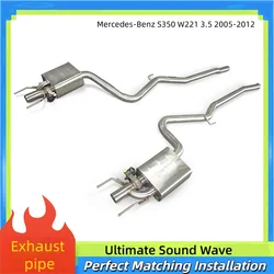 Silenciador escape trasero acero inoxidable Mercedes-Benz S350 W221 3.5