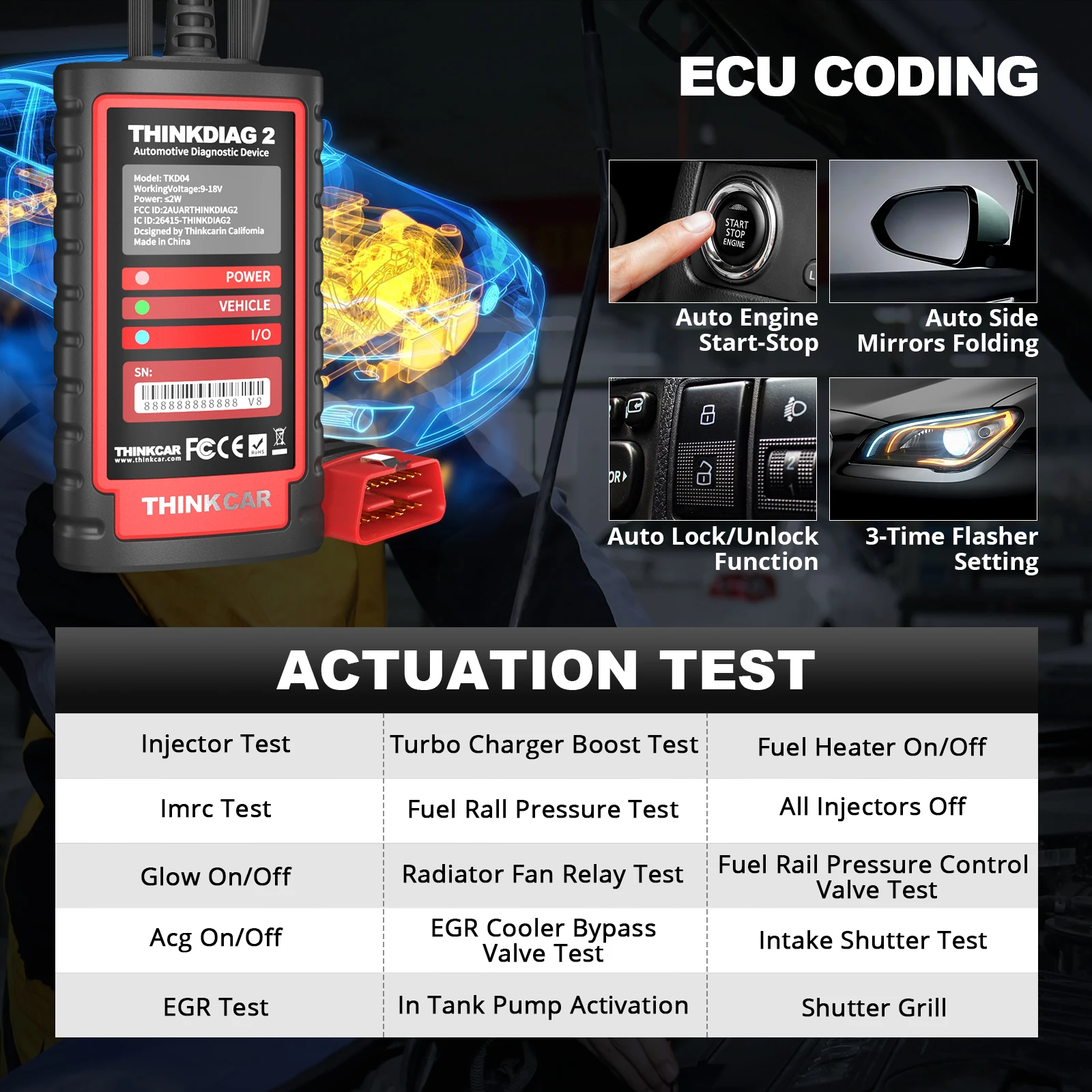 ThinkDiag 2 Herramienta de diagnosis multimarca OBD2 con codificación - imagen 3