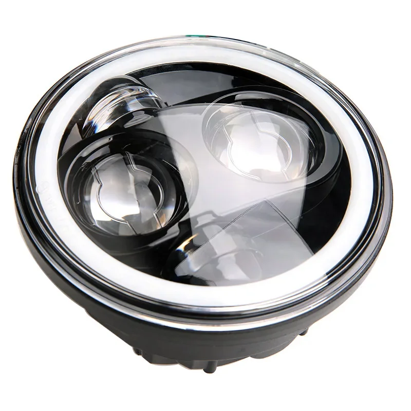 Faro delantero de moto con diurnas direccionales, cruce y carretera - imagen 4