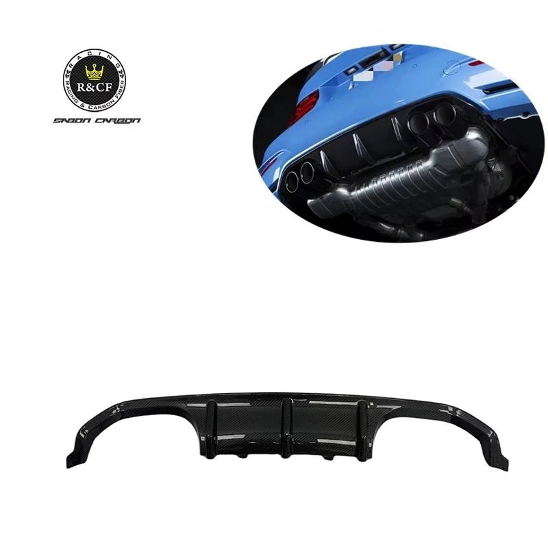 Alerón difusor trasero en fibra de carbono para BMW M3 M4 F80-F83