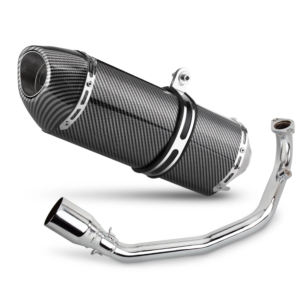 Escape Slip On R77 Yamaha Zuma GY6 200cc – Tubo conexión y silenciador - imagen 4