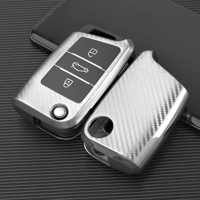 Funda llave fibra carbono para VW Golf 7 y SEAT Ateca - imagen 5