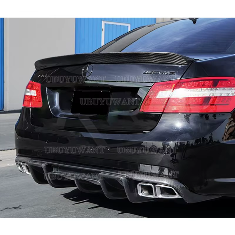 Alerón trasero Mercedes-Benz Clase E W212 2008-2015, fibra de carbono - imagen 4