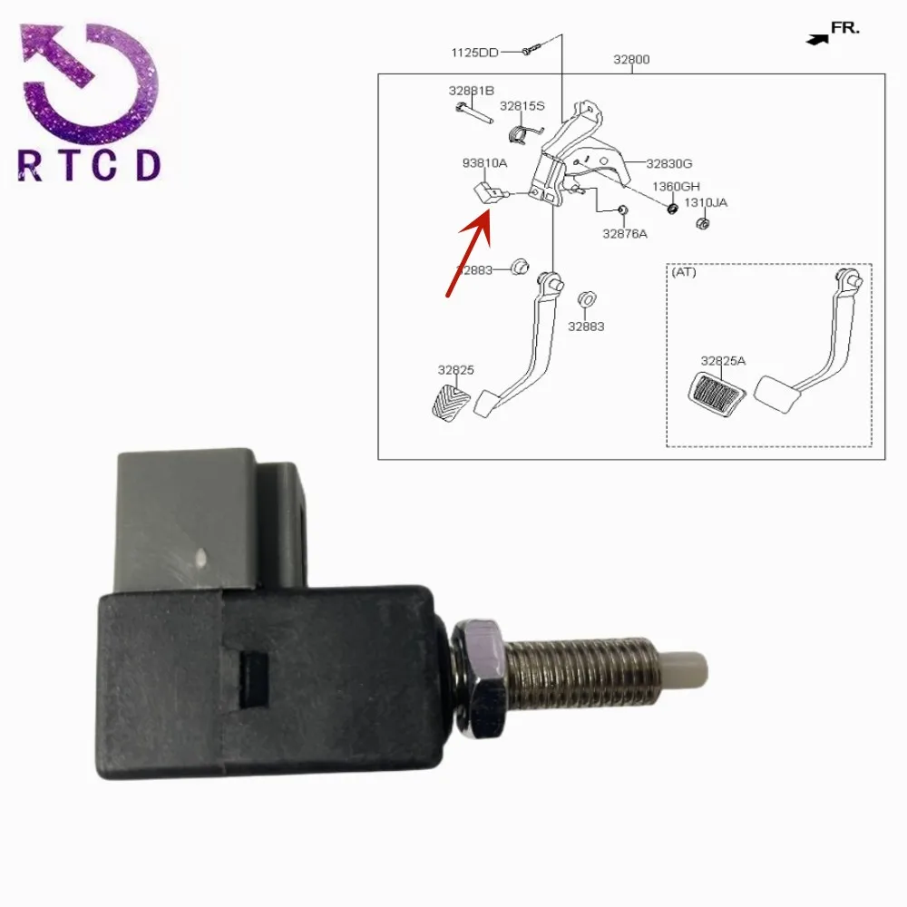 Hyundai 938103K000 Interruptor de luz de freno para Santa Fe y Sonata
