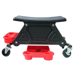 Taburete rodante de mecánico para taller, lavado y pulido de coches