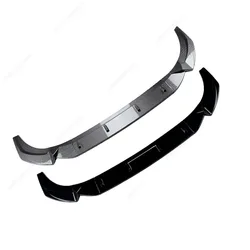 Splitter parachoques Audi Q3 MK2 F3 S-Line 2019-2025 ABS negro