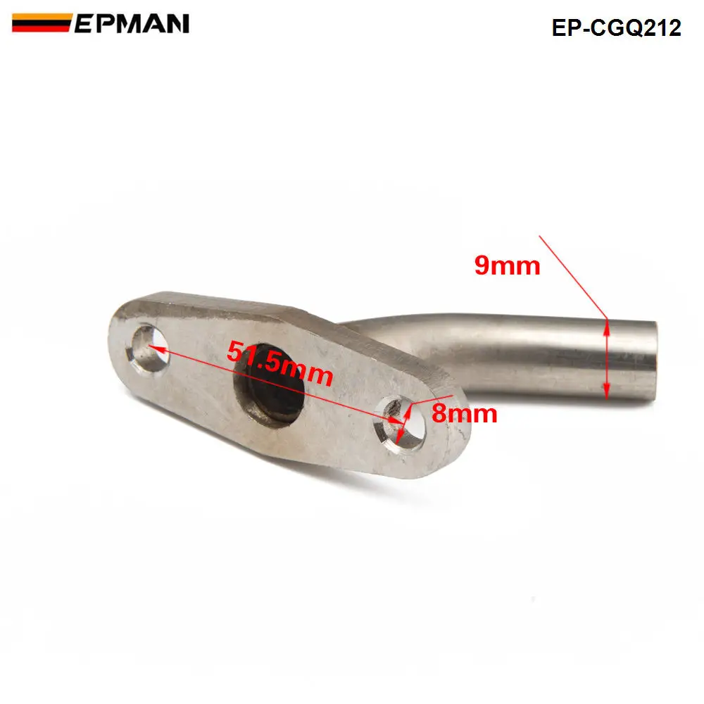 Brida drenaje aceite turbo EPMAN 1/2" 30° – BMW E36 T3/T4 - imagen 2