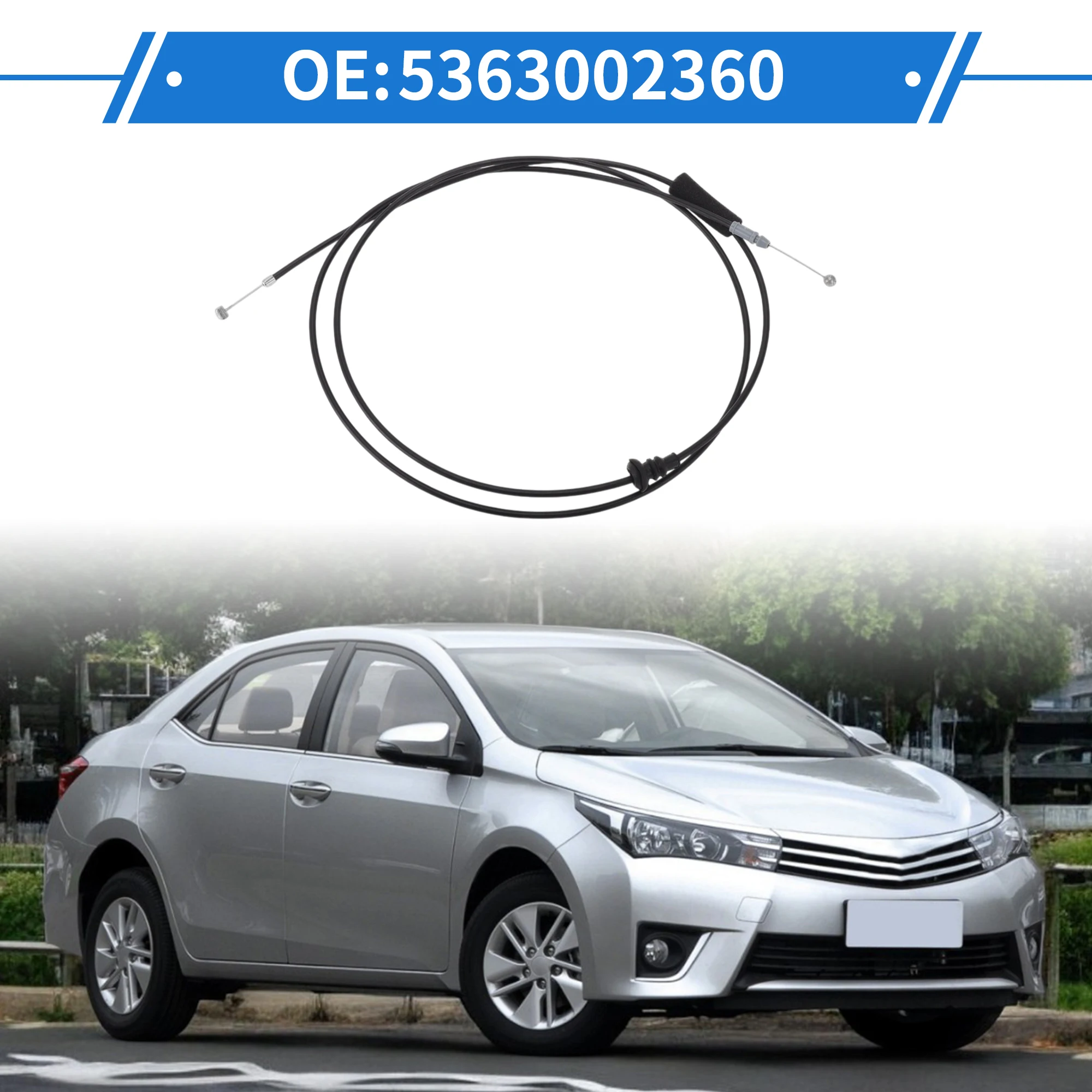 Cable de apertura capó UXCELL 5363002360 – Toyota Corolla 2014-2019 - imagen 2